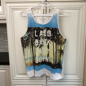 Aloha “Laid Back Easy Goin” Men’s tank top